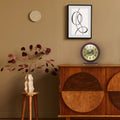 Mantel Clock, Size 10x9.1 inch, Solid Wood, Battery Operated, Desk Shelf Clock - W660S23